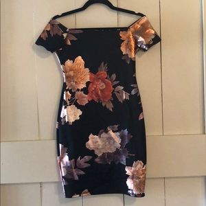 Black Metallic Dress